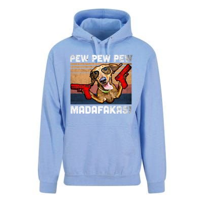 Dachshund Pew Pew Madafakas Cute Gift Vintage Weiner Dog Pew Gift Unisex Surf Hoodie