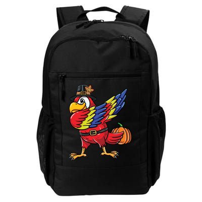 Dabbing Pilgrim Parrot Thanksgiving Bird Meaningful Gift Backpack