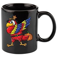 Dabbing Pilgrim Parrot Thanksgiving Bird Meaningful Gift 11oz C Handle Ceramic Mug
