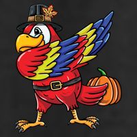 Dabbing Pilgrim Parrot Thanksgiving Bird Meaningful Gift 11oz C Handle Ceramic Mug