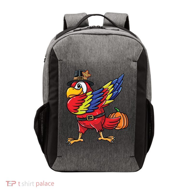 Dabbing Pilgrim Parrot Thanksgiving Bird Meaningful Gift Vector Backpack