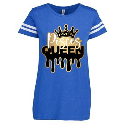 Dripping Pisces Queen Zodiac Meaningful Gift Enza Ladies Jersey Football T-Shirt