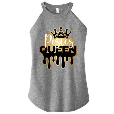 Dripping Pisces Queen Zodiac Meaningful Gift Women’s Perfect Tri Rocker Tank