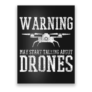 Drone Pilot Quadrocopter Flying Gift Poster