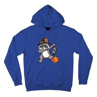 Dabbing Pilgrim Raccoon Thanksgiving Cool Gift Tall Hoodie