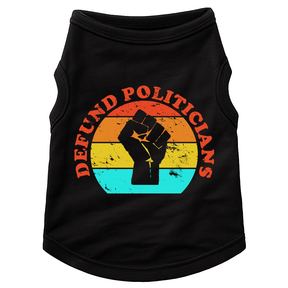 Defund Politicians Retro Doggie Tank