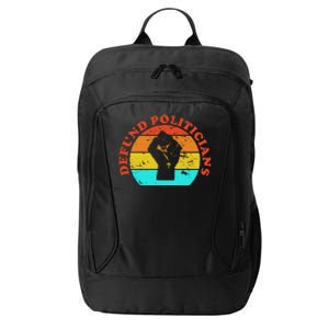 Defund Politicians Retro City Backpack