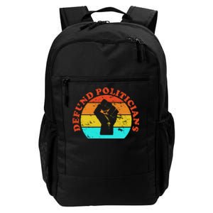 Defund Politicians Retro Daily Commute Backpack