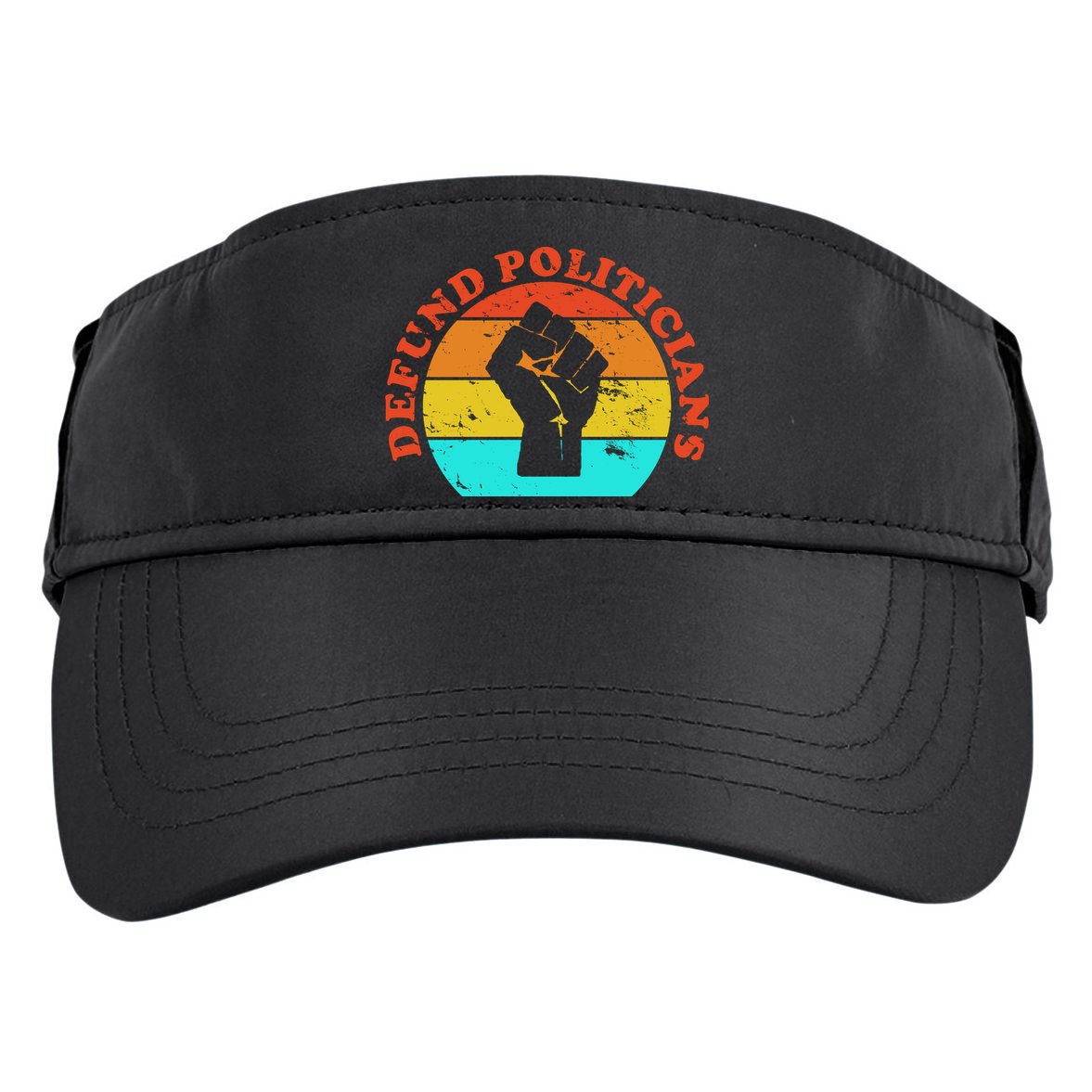 Defund Politicians Retro Adult Drive Performance Visor