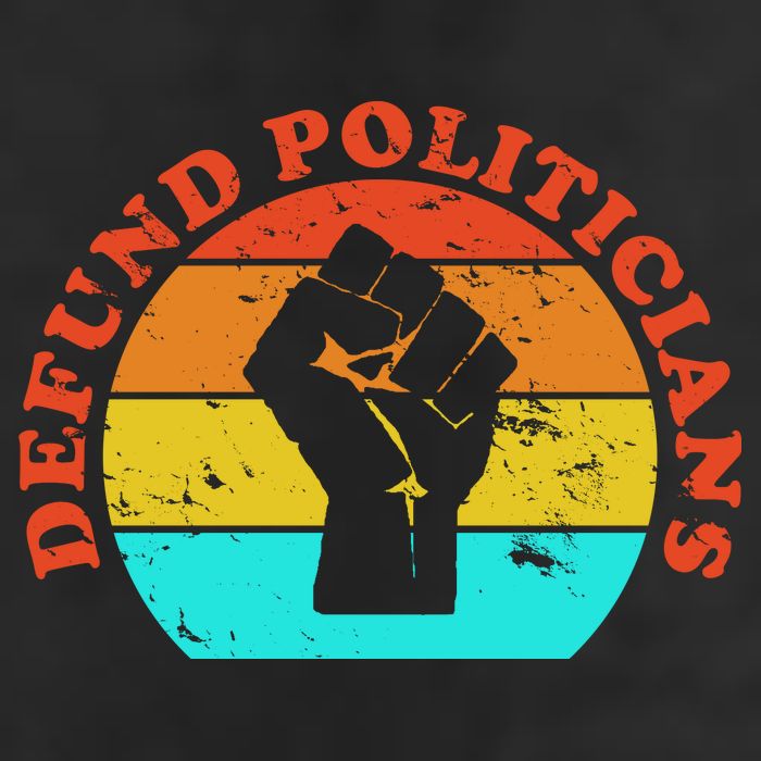 Defund Politicians Retro Adult Drive Performance Visor