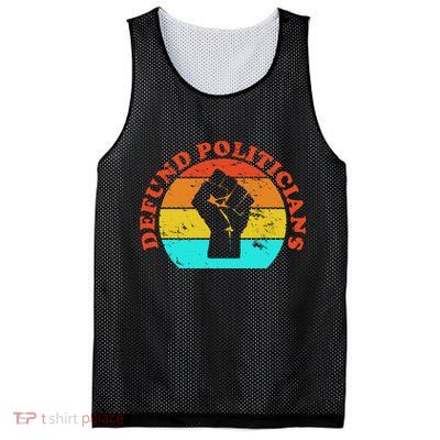 Defund Politicians Retro Mesh Reversible Basketball Jersey Tank