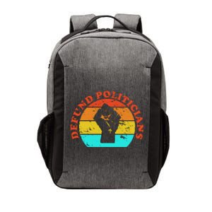 Defund Politicians Retro Vector Backpack