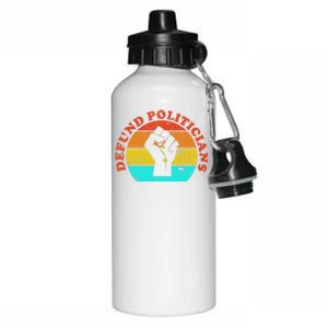 Defund Politicians Retro Aluminum Water Bottle