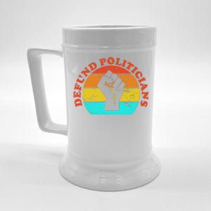 Defund Politicians Retro Beer Stein