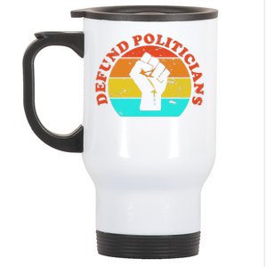 Defund Politicians Retro Stainless Steel Travel Mug