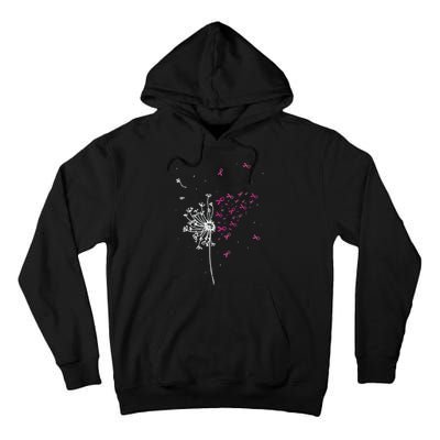 Dandelion Pink Ribbon Cool Breast Cancer Awareness Gifts Tall Hoodie