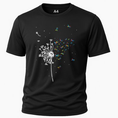 Dandelion Puzzle Ribbon Inspirational Autism Awareness Gift Performance Shirt