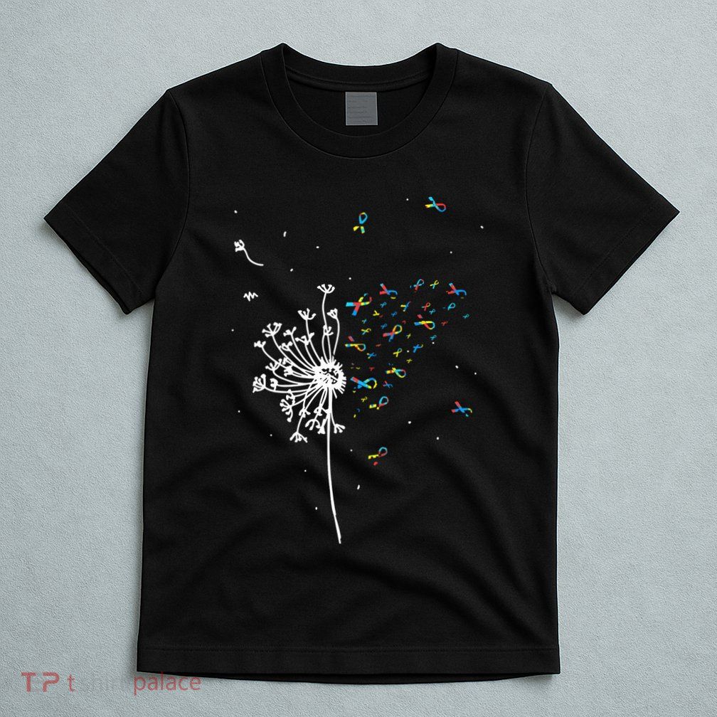 Dandelion Puzzle Ribbon Inspirational Autism Awareness Gift T-Shirt