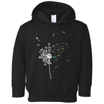 Dandelion Puzzle Ribbon Inspirational Autism Awareness Gift Toddler Hoodie
