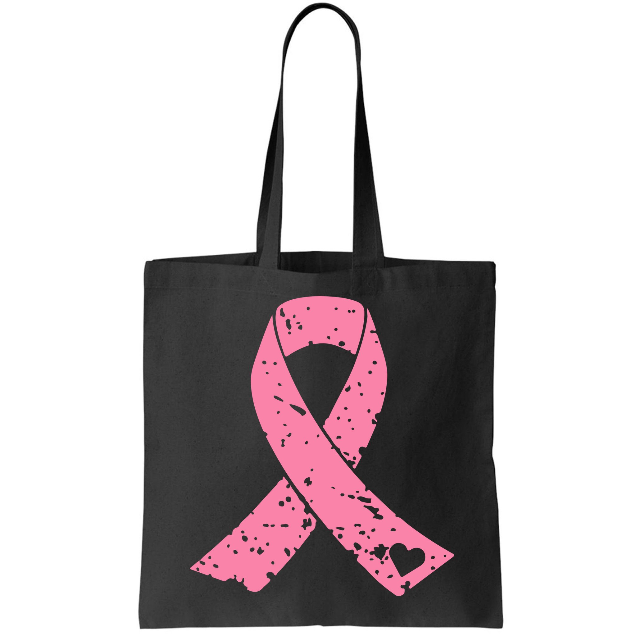 Distressed Pink Ribbon, Breast Cancer Bag