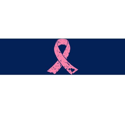 Distressed Pink Ribbon, Breast Cancer Bumper Sticker