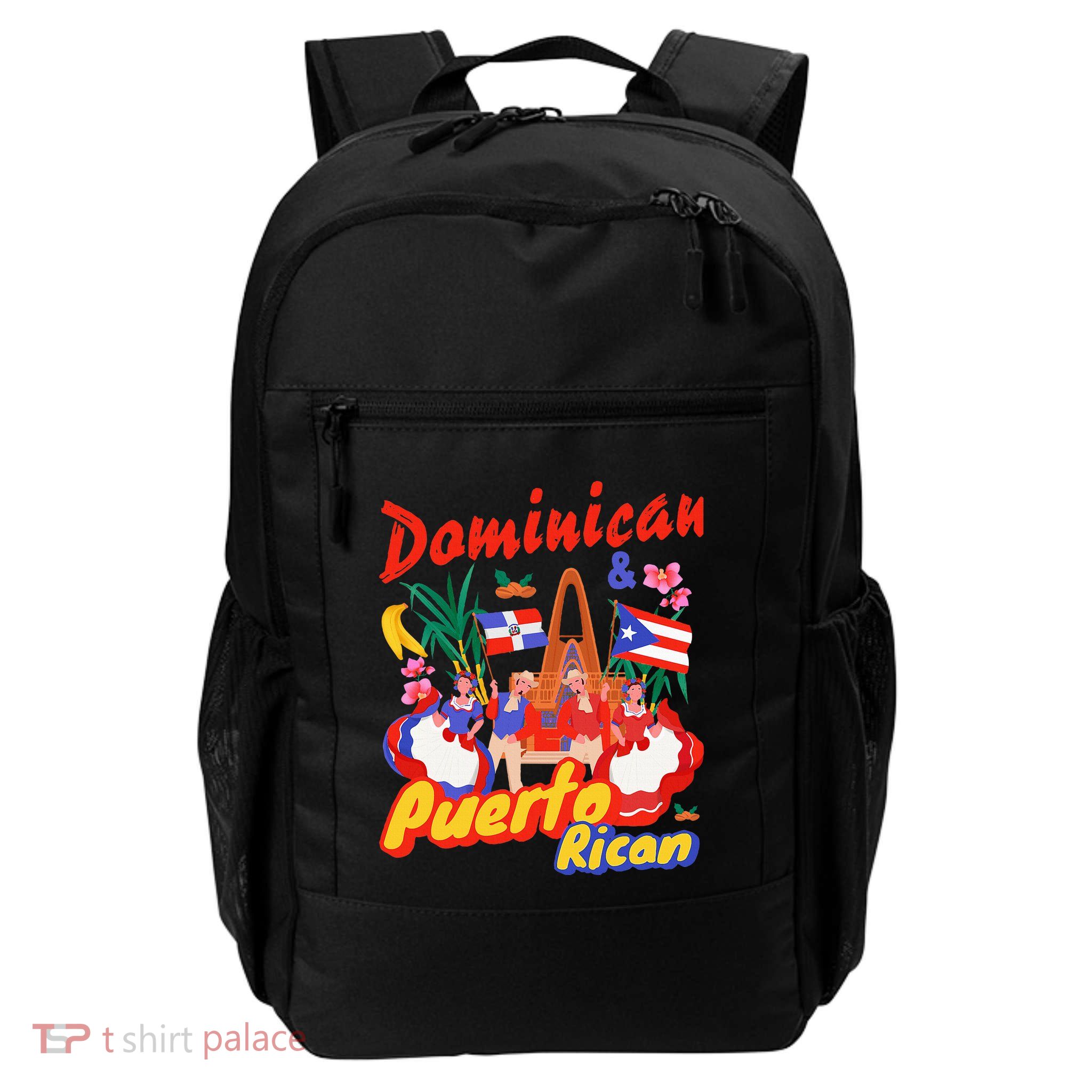 Dominican & Puerto Rican Flag Daily Commute Backpack