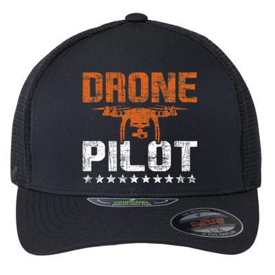 Drone Pilot Rc Flight Operator Quadcopter Flying Expert Flexfit Unipanel Trucker Cap