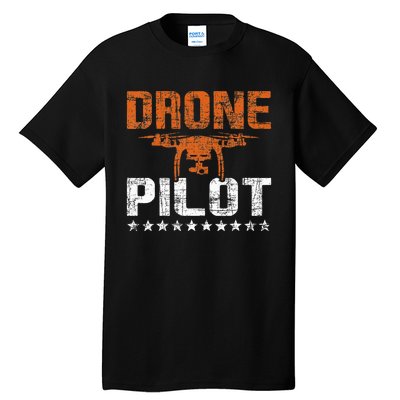 Drone Pilot Rc Flight Operator Quadcopter Flying Expert Tall T-Shirt