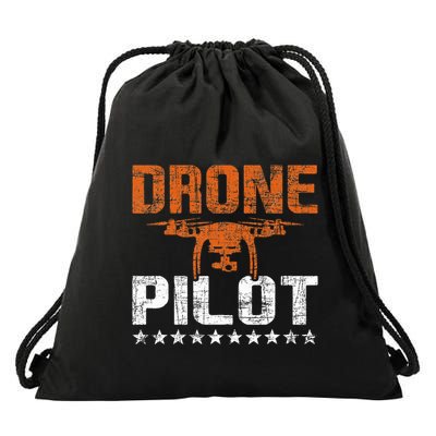 Drone Pilot Rc Flight Operator Quadcopter Flying Expert Drawstring Bag