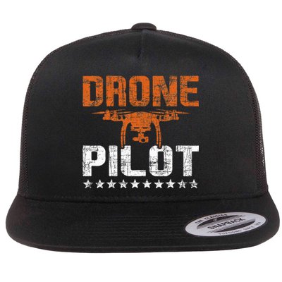 Drone Pilot Rc Flight Operator Quadcopter Flying Expert Flat Bill Trucker Hat