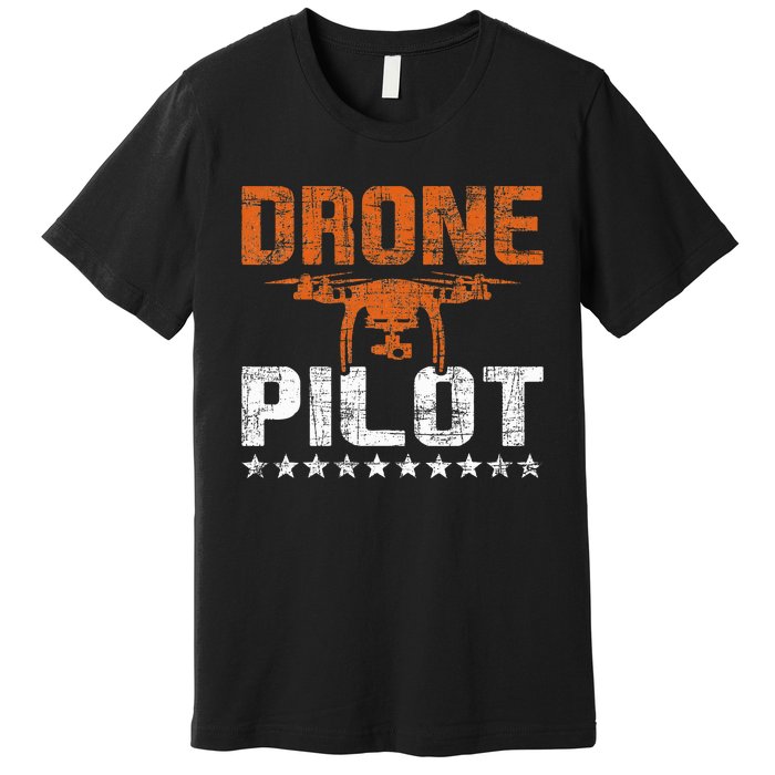 Drone Pilot Rc Flight Operator Quadcopter Flying Expert Premium T-Shirt