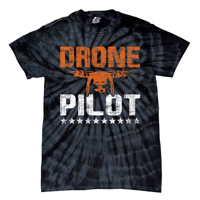 Drone Pilot Rc Flight Operator Quadcopter Flying Expert Tie-Dye T-Shirt