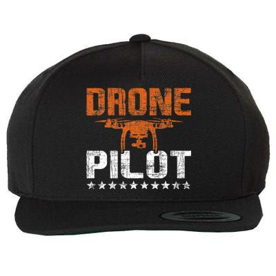 Drone Pilot Rc Flight Operator Quadcopter Flying Expert Wool Snapback Cap