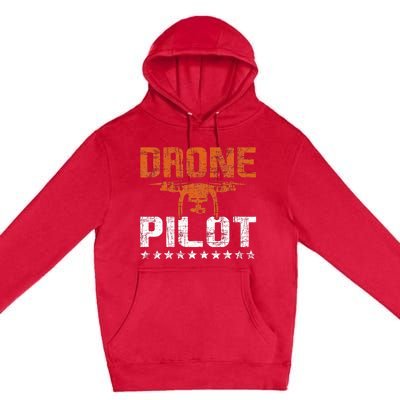 Drone Pilot Rc Flight Operator Quadcopter Flying Expert Premium Pullover Hoodie