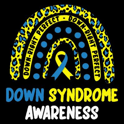 DownRight Perfect Rainbow T21 Down Syndrome Awareness T-Shirt