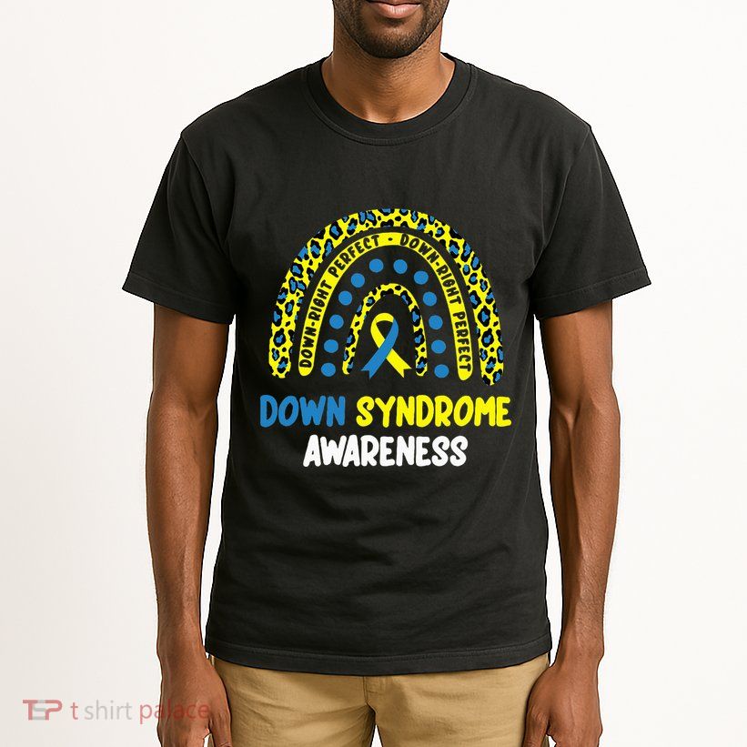 DownRight Perfect Rainbow T21 Down Syndrome Awareness Tall T-Shirt