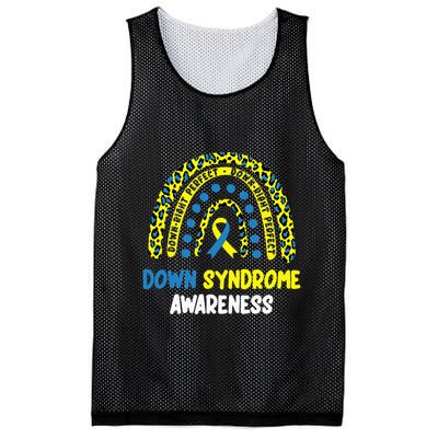 DownRight Perfect Rainbow T21 Down Syndrome Awareness Mesh Reversible Basketball Jersey Tank