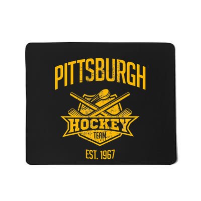 Distressed Penguin Retro Party Tailgate Game Day Fan Mousepad