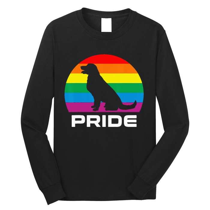 Dog Pride Rainbow Dog Long Sleeve Shirt