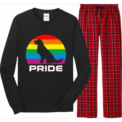 Dog Pride Rainbow Dog Long Sleeve Pajama Set