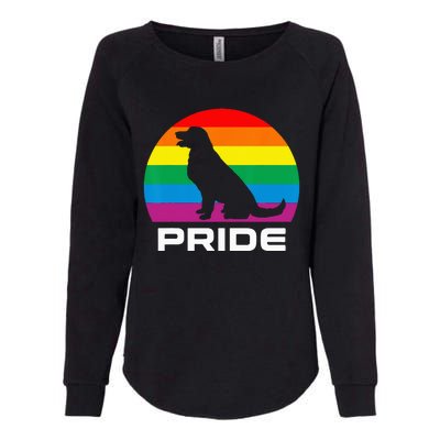 Dog Pride Rainbow Dog Womens California Wash Sweatshirt