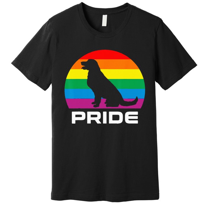 Dog Pride Rainbow Dog Premium T-Shirt