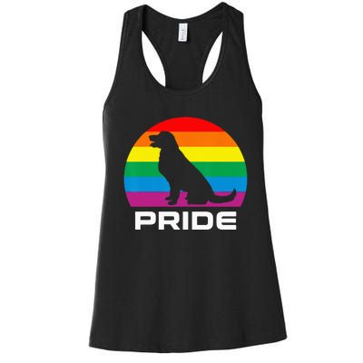 Dog Pride Rainbow Dog Women's Racerback Tank