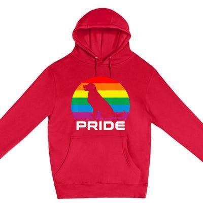 Dog Pride Rainbow Dog Premium Pullover Hoodie