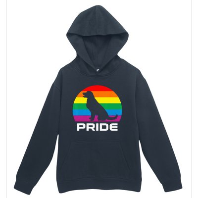 Dog Pride Rainbow Dog Urban Pullover Hoodie