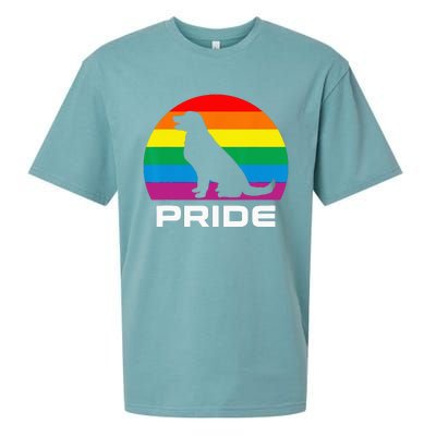 Dog Pride Rainbow Dog Sueded Cloud Jersey T-Shirt