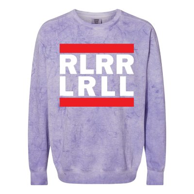 Drummer Paradiddle RLRR LRLL Colorblast Crewneck Sweatshirt