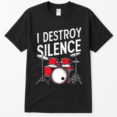 Drums & Percussion Rock Music Drummer Gift Tall T-Shirt