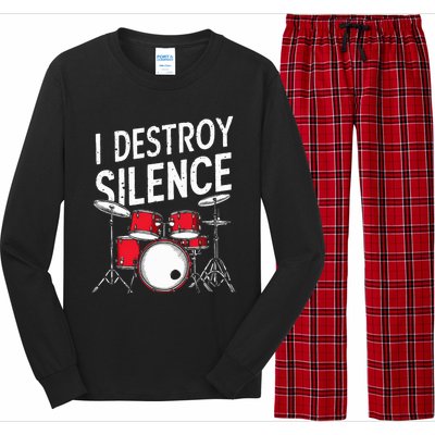 Drums & Percussion Rock Music Drummer Gift Long Sleeve Pajama Set