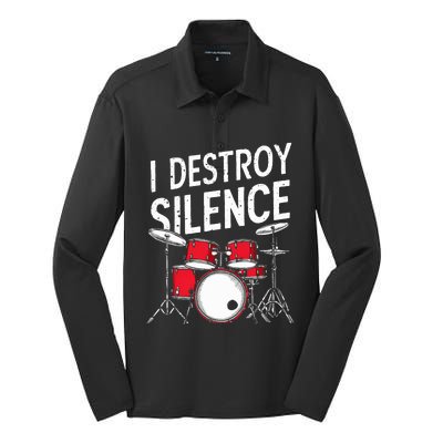 Drums & Percussion Rock Music Drummer Gift Silk Touch Performance Long Sleeve Polo